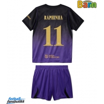 Barcelona Raphinha Belloli #11 Bortedraktsett Barn 2026-27 Kortermet (+ Korte bukser)